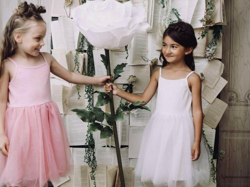 Dolly Rib Cotton Tutu Dress White - HYPHEN KIDS
