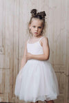 Dolly Rib Cotton Tutu Dress White - Dresses - girl