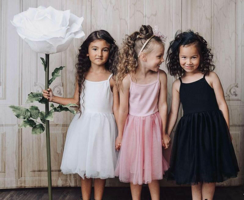 Dolly Rib Cotton Tutu Dress White - HYPHEN KIDS