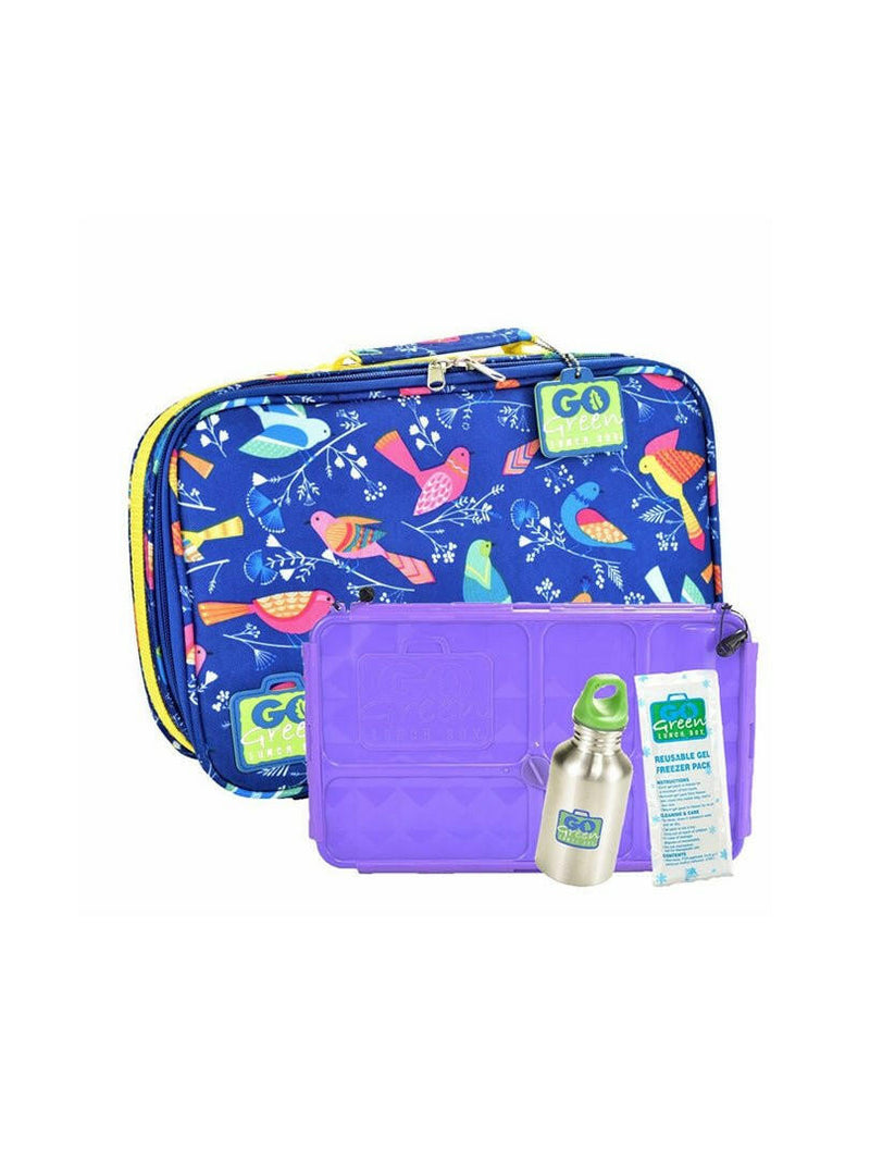 Shop Go Green Lunch Box Set - Tweety (Lunchbox + insulated bag + drink bottle + ice pack) NZ | Premium Lunch Boxes for School Kids