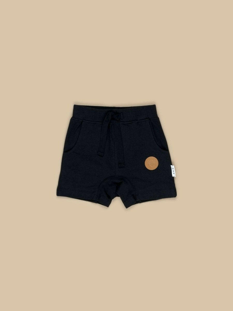 Huxbaby Black Slouch Short - Shorts - 1 - 2Y