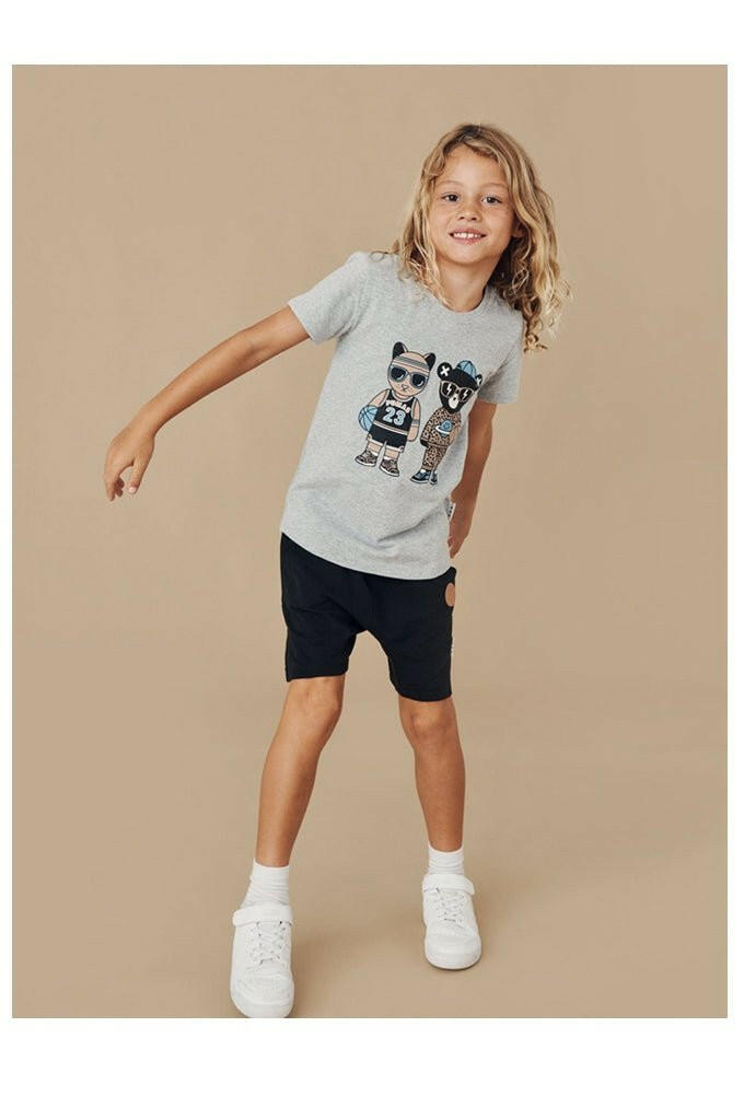 Huxbaby Black Slouch Short - HYPHEN KIDS