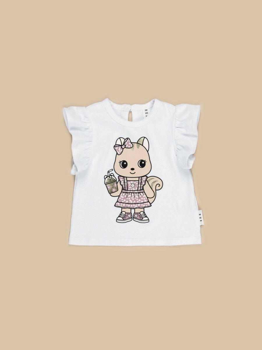 Huxbaby Cheery Chipmunk Frill T - Shirt - HYPHEN KIDS