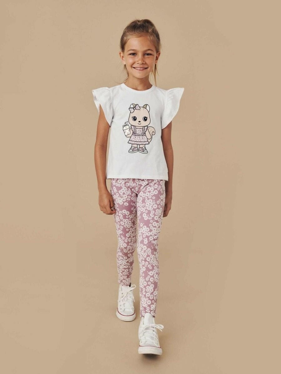 Huxbaby Cheery Chipmunk Frill T - Shirt - HYPHEN KIDS