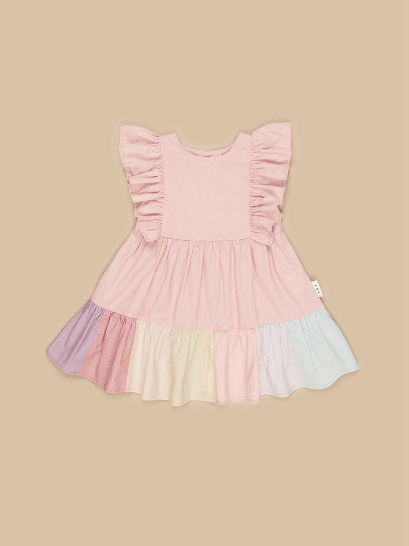 Huxbaby Riley Rainbow Hem Dress - HYPHEN KIDS