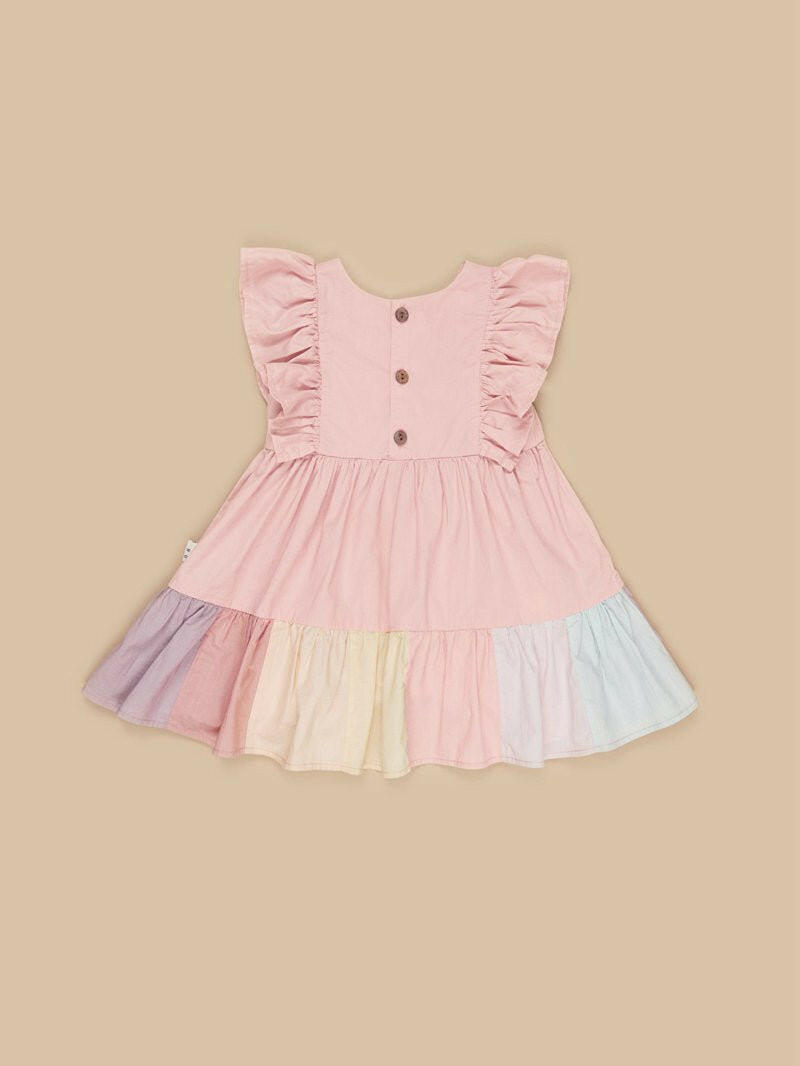 Huxbaby Riley Rainbow Hem Dress - HYPHEN KIDS