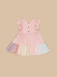 Huxbaby Riley Rainbow Hem Dress - Dresses - 1 - 2Y