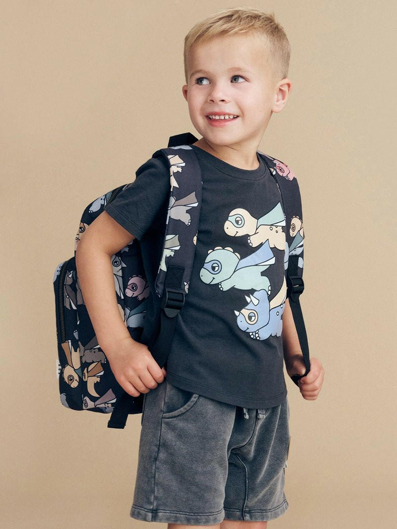Huxbaby Vintage Black Slouch Shorts - HYPHEN KIDS