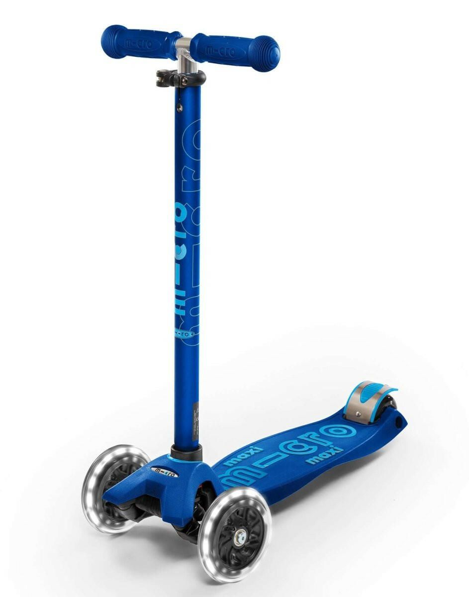 Maxi Micro Deluxe Led Scooter - Navy Blue - HYPHEN KIDS
