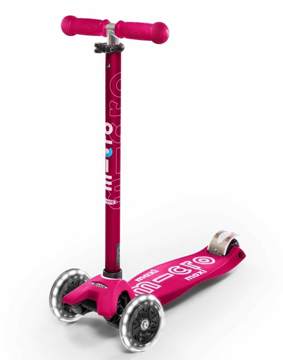 Maxi Micro Deluxe Led Scooter - Pink - HYPHEN KIDS
