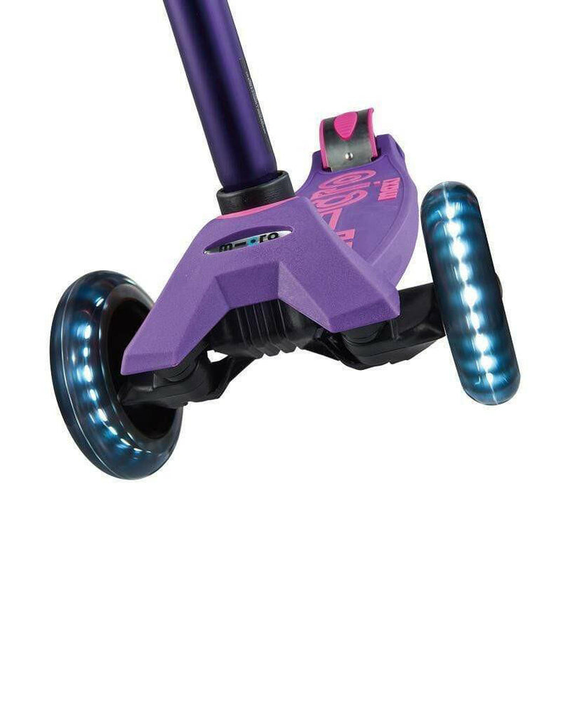 Maxi Micro Deluxe Led Scooter - Purple - HYPHEN KIDS
