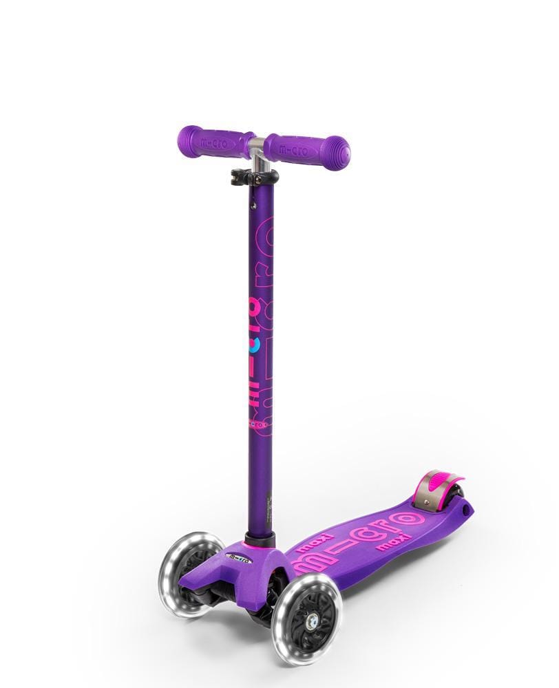 Maxi Micro Deluxe Led Scooter - Purple -HYPHEN KIDS