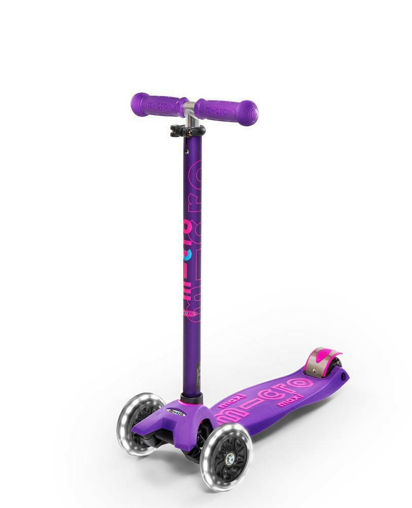 Maxi Micro Deluxe Led Scooter - Purple - HYPHEN KIDS