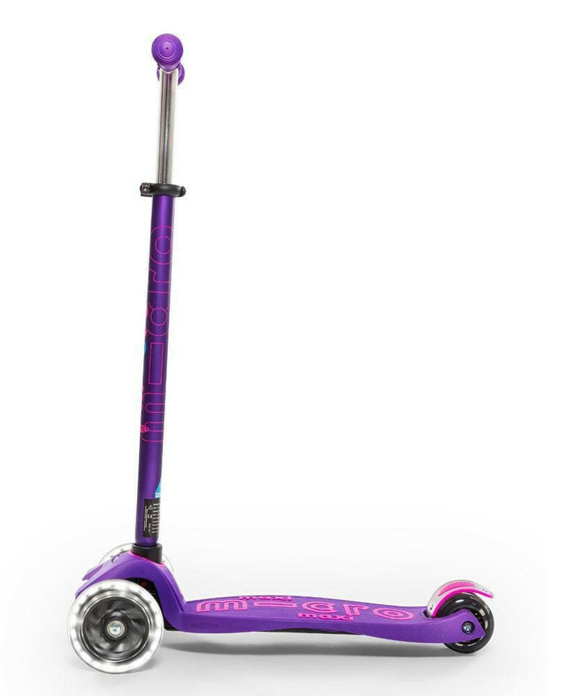 Maxi Micro Deluxe Led Scooter - Purple - HYPHEN KIDS