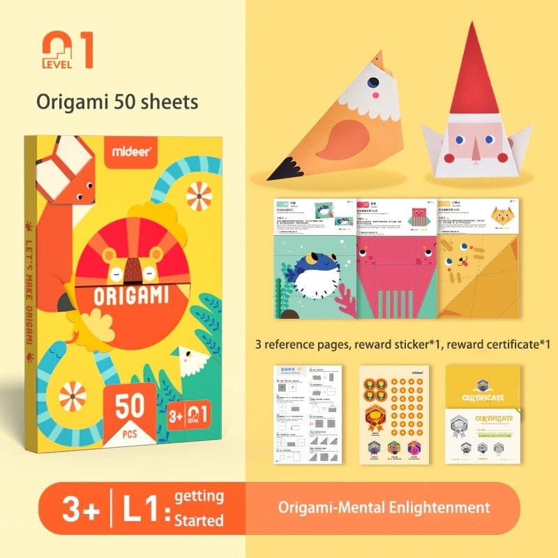 Mideer - Let's Make Origami - Level 1 -HYPHEN KIDS
