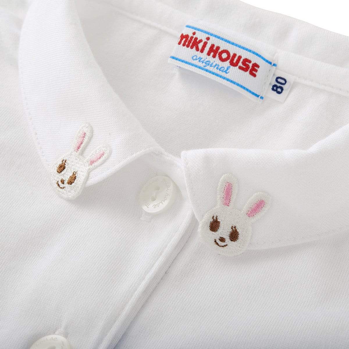 miki house Usako mini emblem short sleeve blouse -HYPHEN KIDS