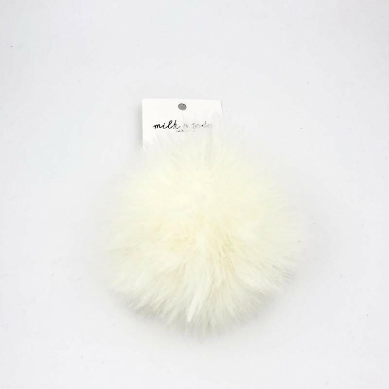 MILK & SODA EMILIE KEYRING WHITE - Hair Accessories - not - on - sale