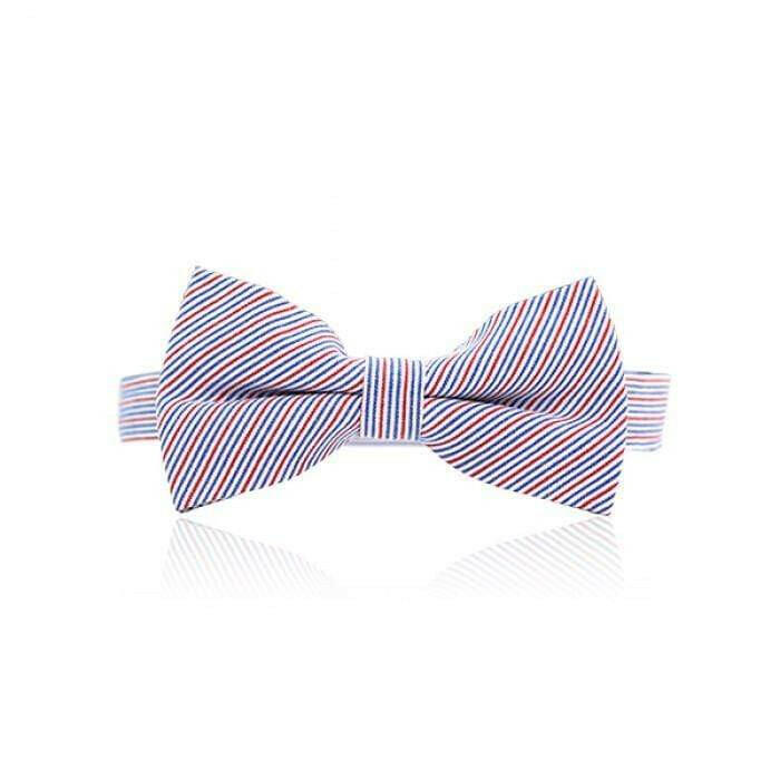 Milk & Soda Prinstripe Bow Tie - Hair Accessories - not - on - sale