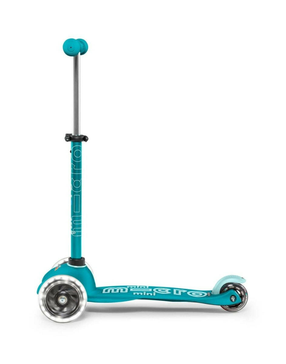 Mini Micro Deluxe Led Scooter - Aqua - HYPHEN KIDS