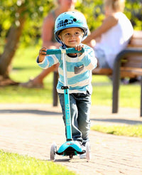 Mini Micro Deluxe Scooter for Kids, Ages 2-5 - AQUA -HYPHEN KIDS