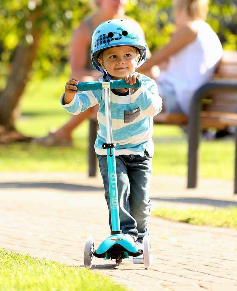 Mini Micro Deluxe Scooter for Kids, Ages 2 - 5 - AQUA - HYPHEN KIDS