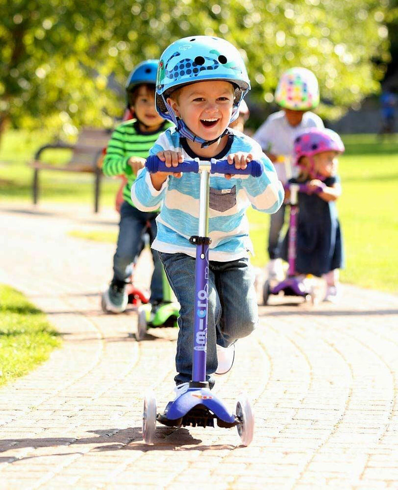 Mini Micro Deluxe Scooter for Kids, Ages 2 - 5 - BLUE - HYPHEN KIDS