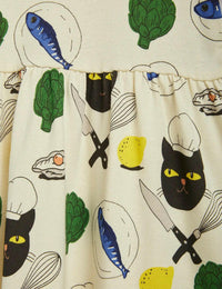 Mini Rodini Chef Cat Dress - Dresses - 10 - 11Y