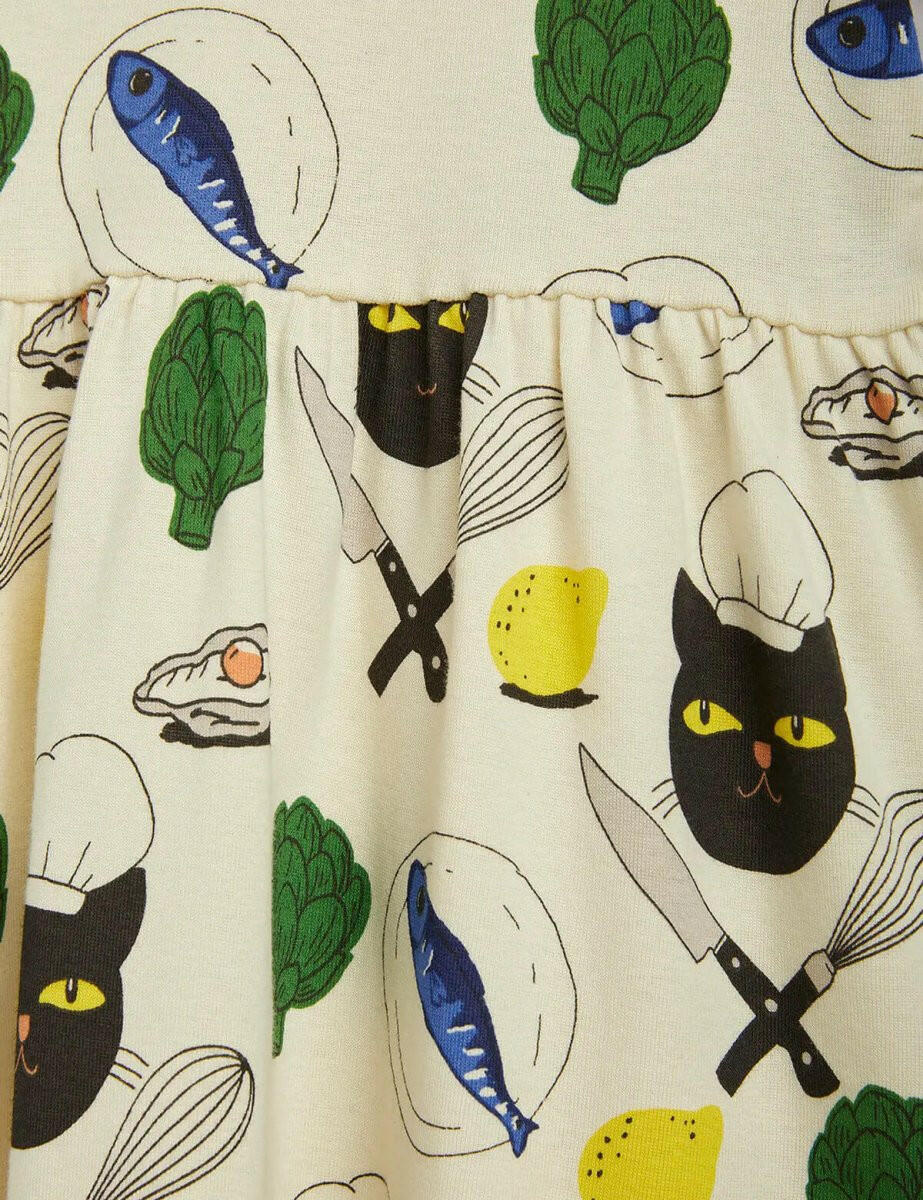 Mini Rodini Chef Cat Dress - Dresses - 10 - 11Y