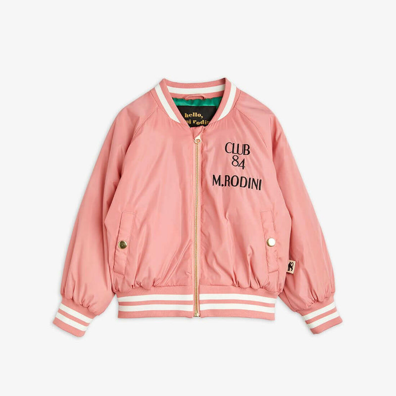 Mini Rodini Pigeons Embroidered Baseball Jacket - HYPHEN KIDS