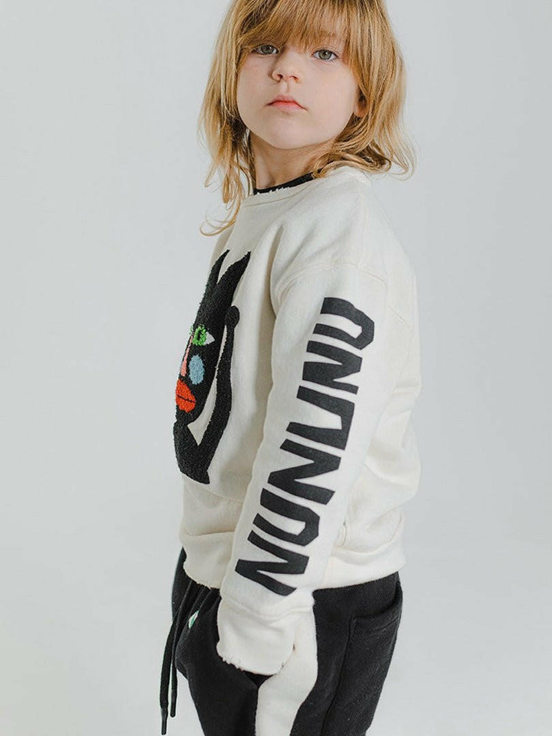 NUNUNU Crown Jestar Sweatshirt - Natural - HYPHEN KIDS