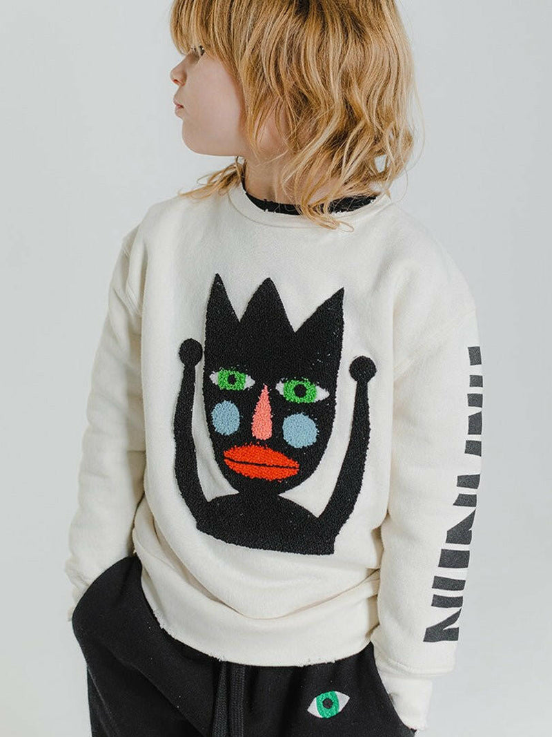 NUNUNU Crown Jestar Sweatshirt - Natural - HYPHEN KIDS