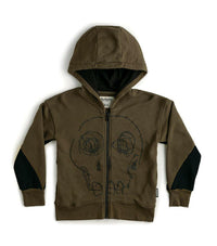 nununu dazed skull zip hoodie - Jackets|Coats|Hoodies - 10 - 11Y