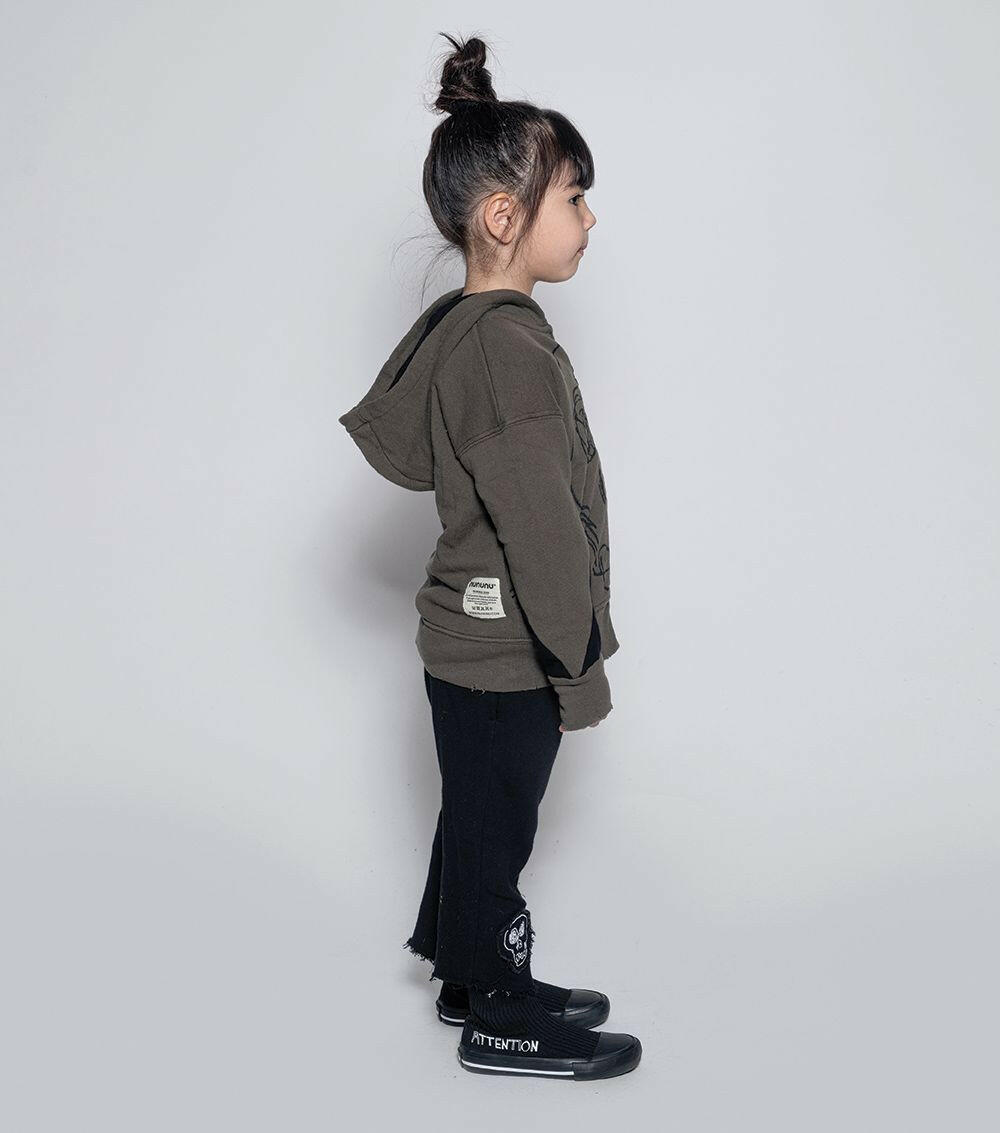 nununu dazed skull zip hoodie - HYPHEN KIDS