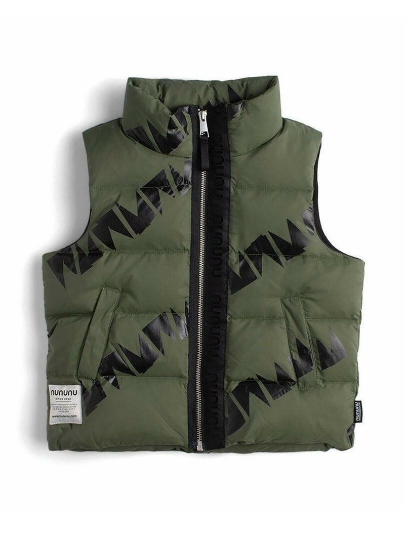 NUNUNU Down Vest Olive - HYPHEN KIDS