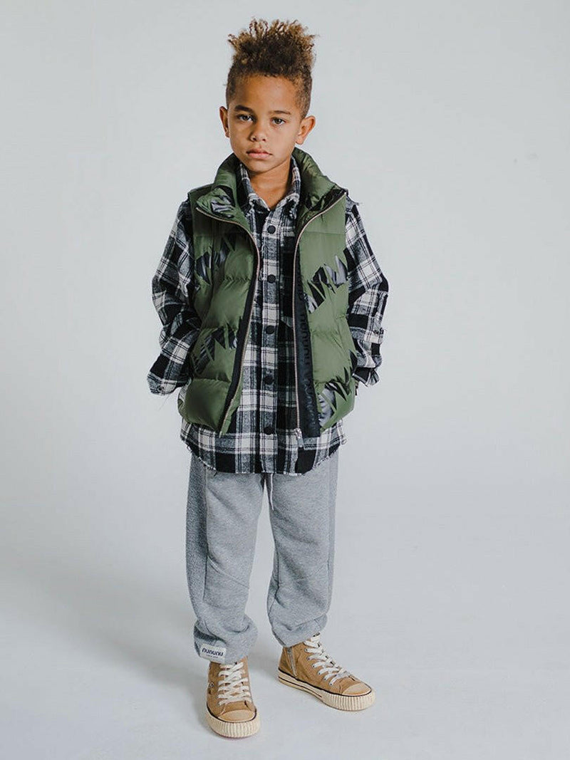 NUNUNU Down Vest Olive - HYPHEN KIDS