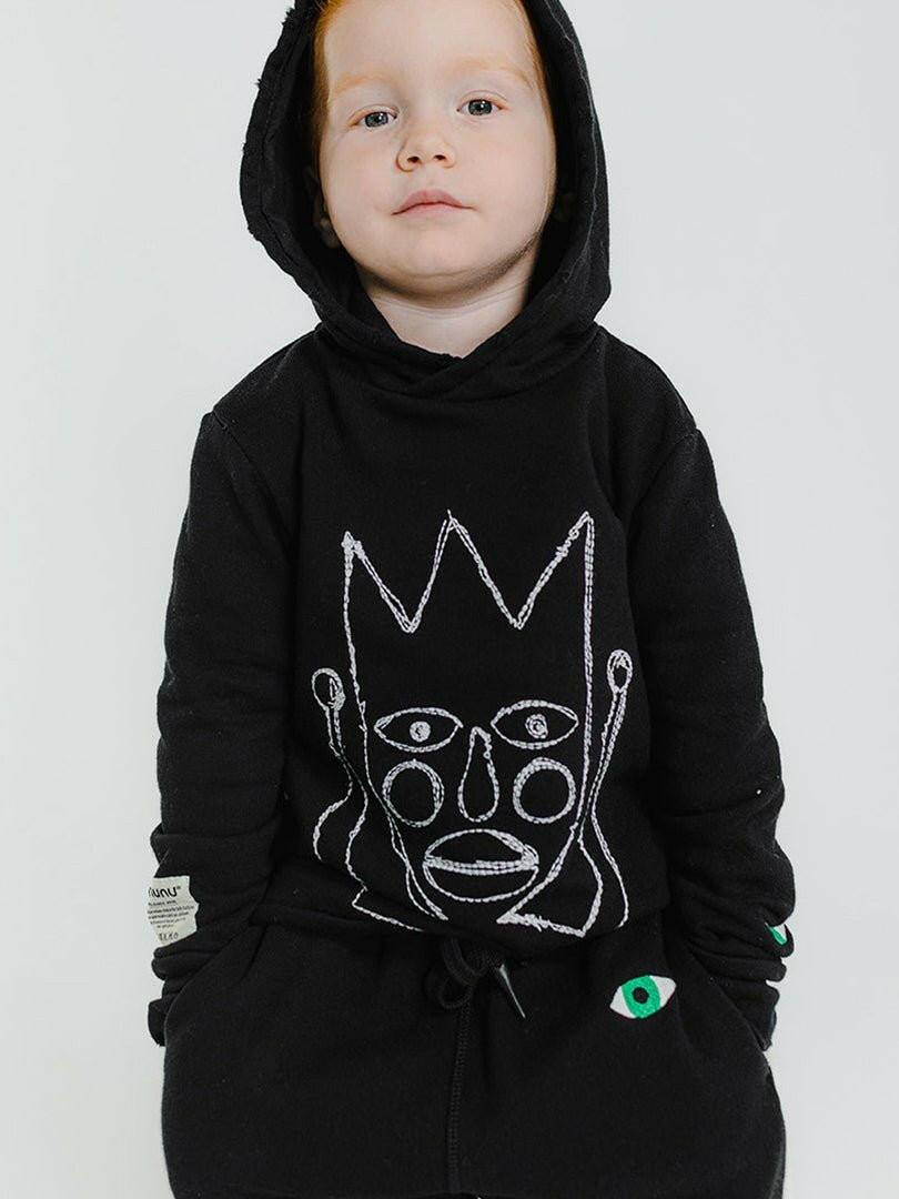 NUNUNU Embroidered Crown Jester Hoodie - Jackets|Coats|Hoodies - 10 - 11Y