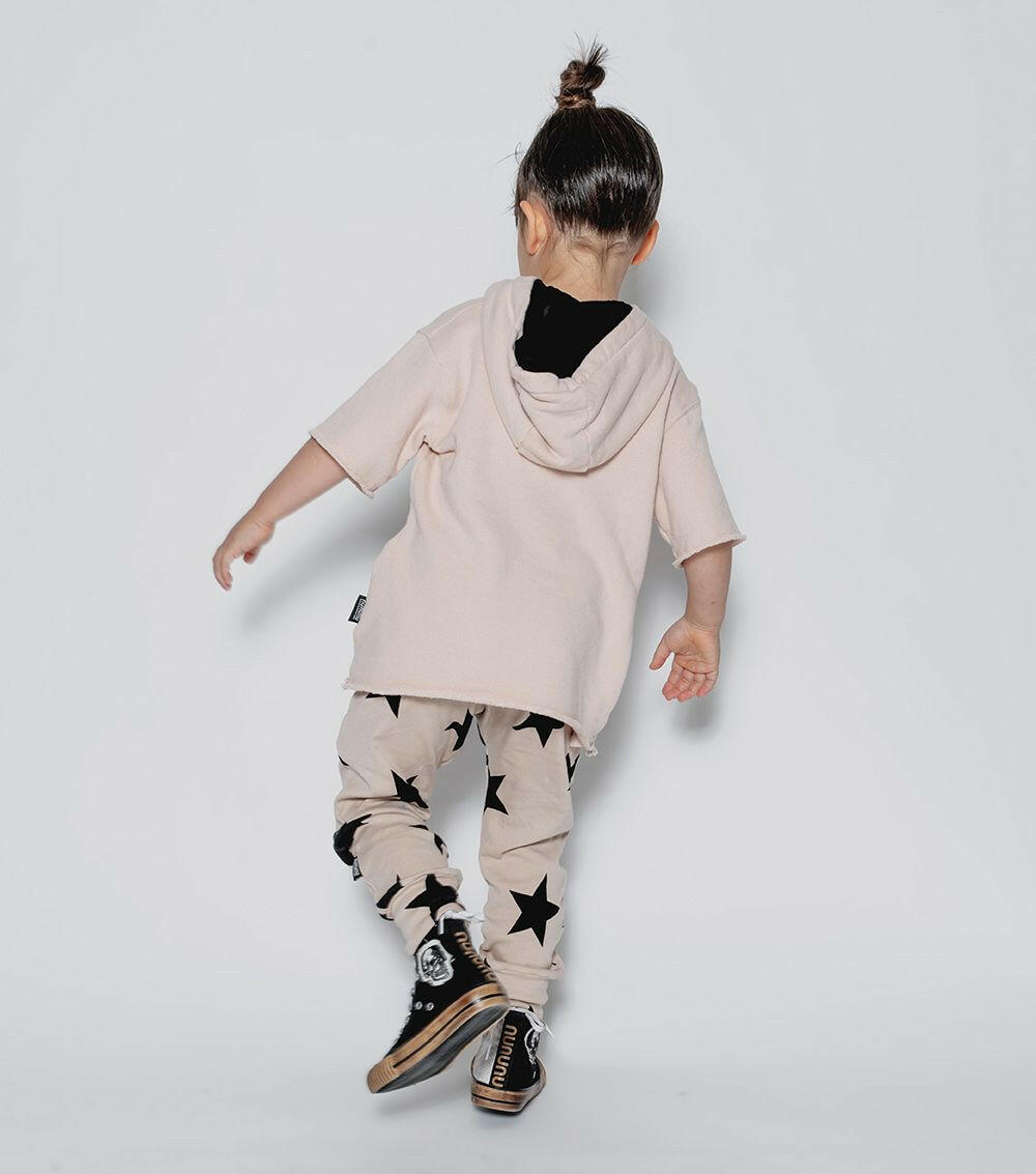 nununu fuzzy skull s/s hooded sweatshirt - HYPHEN KIDS