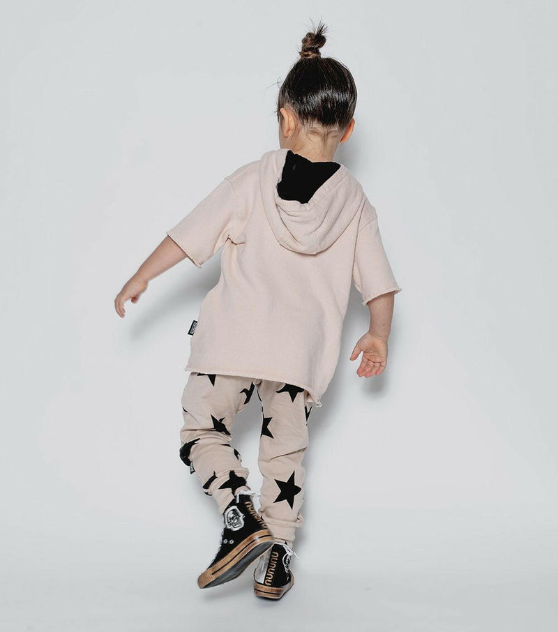 nununu fuzzy skull s/s hooded sweatshirt - HYPHEN KIDS
