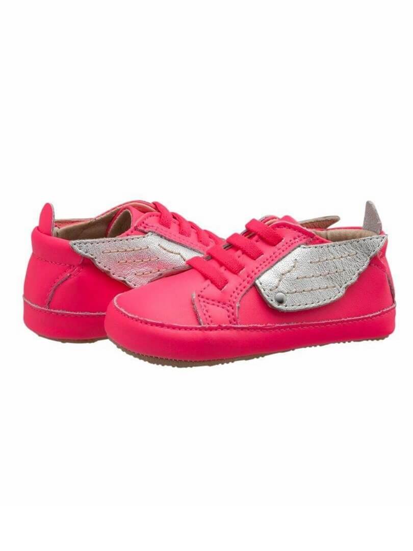 Old Soles Bambini Wings Neon Pink(#121R) -HYPHEN KIDS