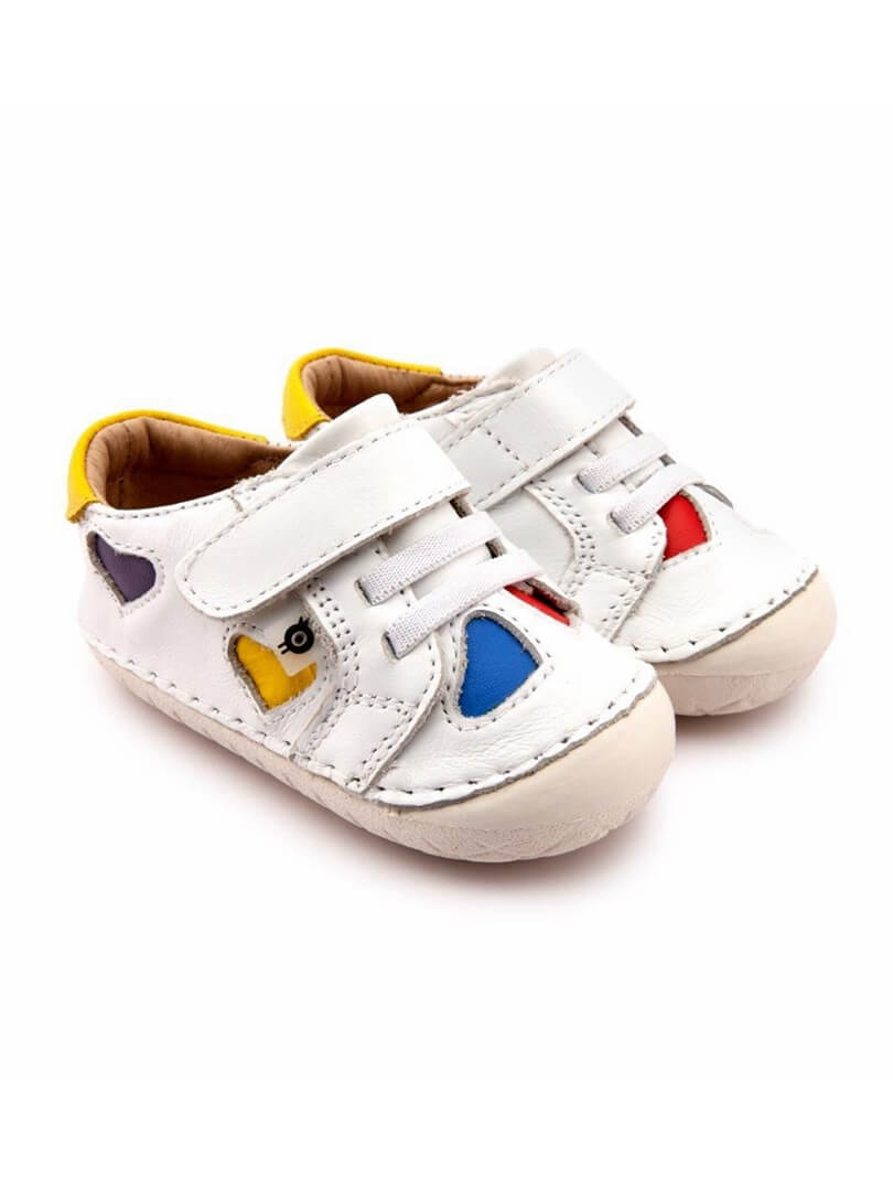 Old Soles Hearty Pave - Snow / Sunflower (#4076) -HYPHEN KIDS
