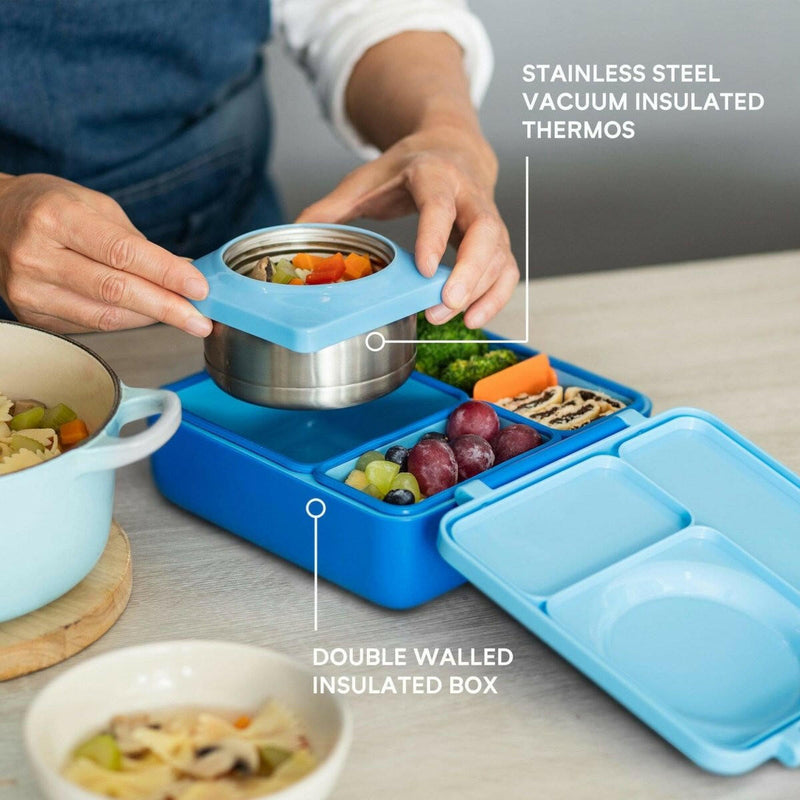 OmieBox V2 Bento Box for Kids - Blue Sky -HYPHEN KIDS