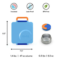 OmieBox V2 Bento Box for Kids - Blue Sky -HYPHEN KIDS