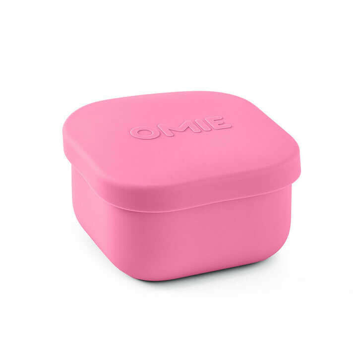 Omiedip - Silicone Dip Container 2 pack - Pink and Teal - Snack Box - 