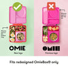 Omiedip - Silicone Dip Container 2 pack - Pink and Teal - Snack Box - 