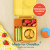 Omiedip - Silicone Dip Container 2 pack - Purple and Orange - Snack Box - 