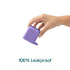 Omiedip - Silicone Dip Container 2 pack - Purple and Orange - Snack Box - 