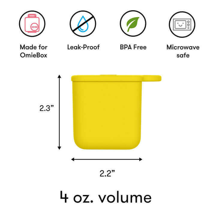 Omiedip - Silicone Dip Container 2 pack - Red and Yellow - HYPHEN KIDS