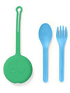 OmiePod & Fork, Spoon Set - Mint Green - Utensils - 