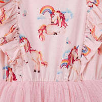 Rainbow Unicorn L/S Hazel Tutu Dress - Dresses - 2 - 3Y