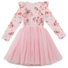 Rainbow Unicorn L/S Hazel Tutu Dress - Dresses - 2 - 3Y